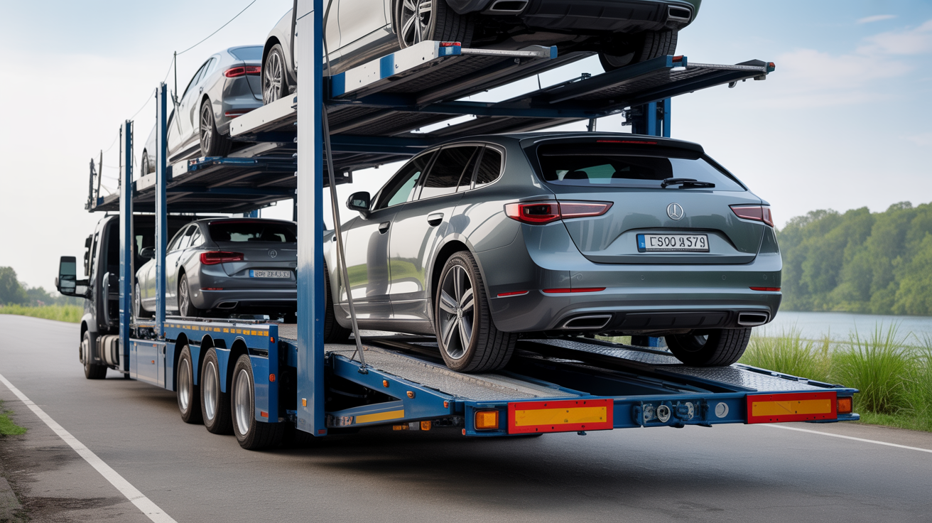 Secure professional vehicle transport with proper securing